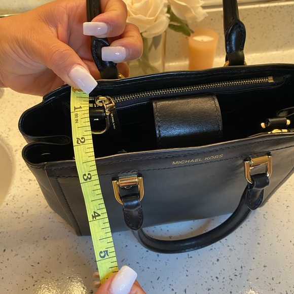 Michael Kors Black Satchel with Gold Accents - Picture 12 of 12